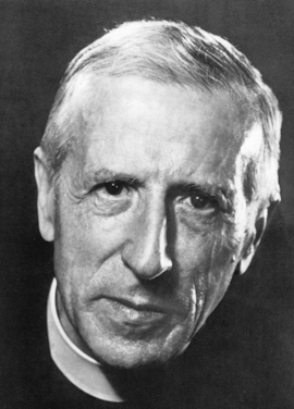Pierre Teilhard de Chardin / Author: Phillippe Halsman 1955 / Licensed under the Creative Commons Attribution-Share Alike 3.0 Unported license.