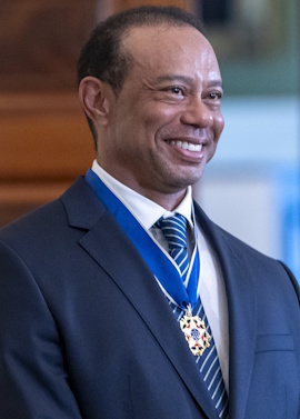 Tiger Woods / Author : The White House 02-2025 / Public domain